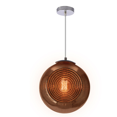 Lampa wisząca Club szklana kula do salonu 1-punktowa E27 nowoczesna