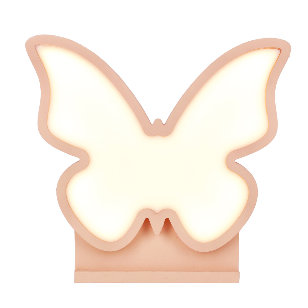Lampka Butterfly do pokoju dziecięcego motyl różowa LED nocna