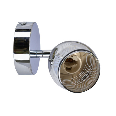 Kinkiet Milton regulowany metalowy chrom do salonu nad lustro E14