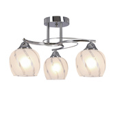 Lampa sufitowa Prego ze szklanymi kloszami 3-punktowa do salonu