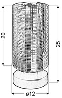 Cox lampka gabinetowa 1x60w e27 złoty