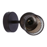 Kinkiet Canabera loft regulowany metalowy koszyk kawowe złoto do salonu E14