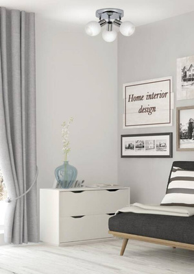 Lampa sufitowa Turno reflektor ze szklanymi kloszami regulowana 3-punktowa