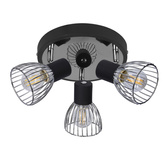 Lampa sufitowa Modo spot regulowana 3-punktowa do salonu metalowa
