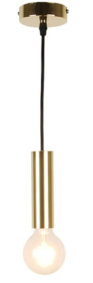 Lampa wisząca tuba Dallas Ledea złota metalowa E27