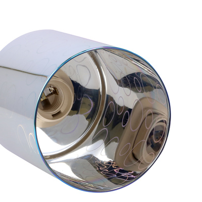 Lampa wisząca Nocturno szklany klosz 3D srebrna do salonu regulowana E27