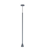 Lampa wisząca tuba Tucson szara metalowa GU10 pojedyncza