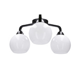 Lampa sufitowa Caldera ze szklanymi kloszami 3-punktowa do kuchni
