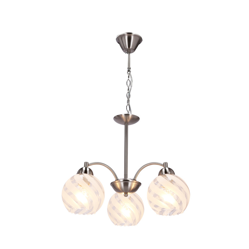 baida lampa wisząca satynowa klosz matowo transparentny 33-16409