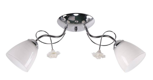 Lampa sufitowa Ariam ze szklanymi kloszami 2-punktowa do salonu