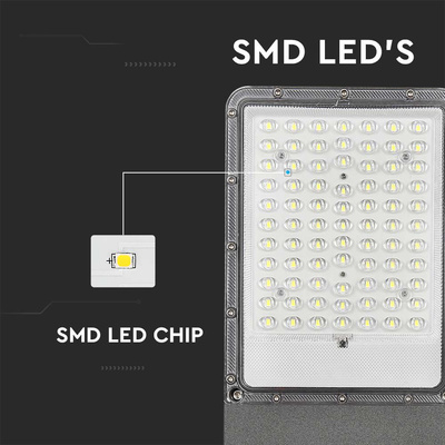 30W Lampa Uliczna LED Solarna /  Bateria: 60AH LiFePO4 / Barwa: 4000K