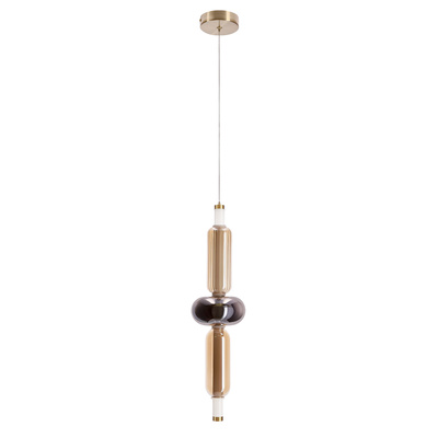 Lampa wisząca Kelly szklana złota pojedyncza do salonu LED 8W 2700K