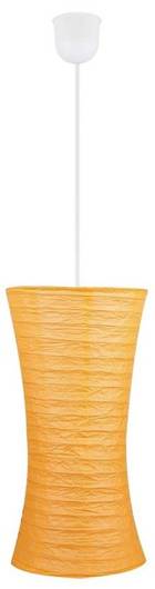 Lampa wisząca pomarańczowa papierowa regulowana 60W E27 Tai Candellux 3496011-18